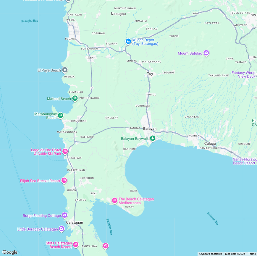 Map location of Be4 Gasoline Station in Sambat, Balayan, Batangas