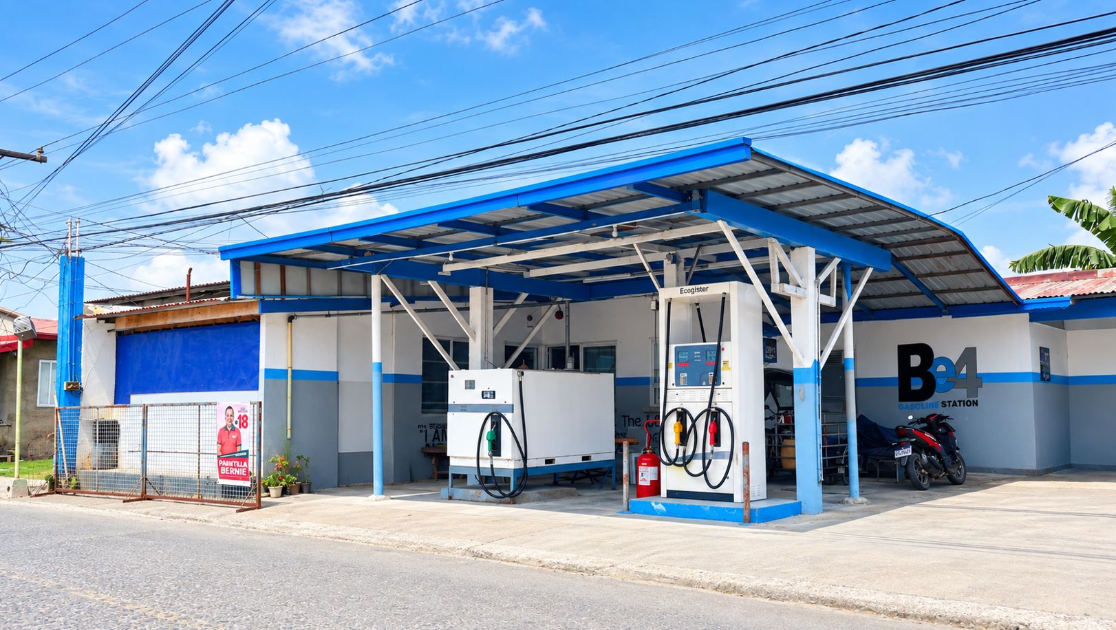 The original Be4 Gasoline Station in San Piro, Balayan