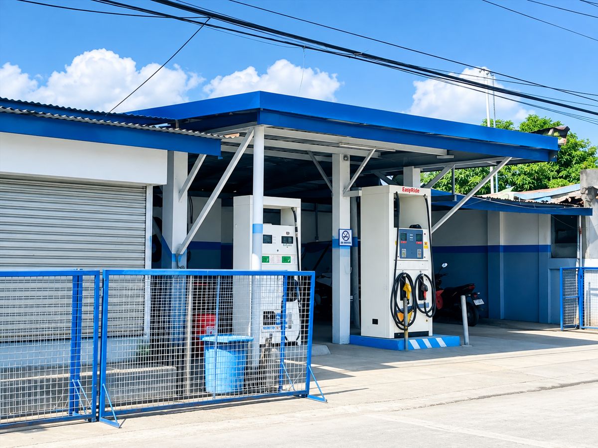 The original Be4 Gasoline Station in San Piro, Balayan